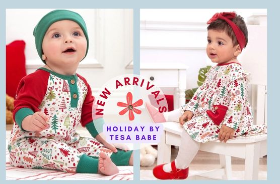Baby Boy and Girl Holiday romper and dress